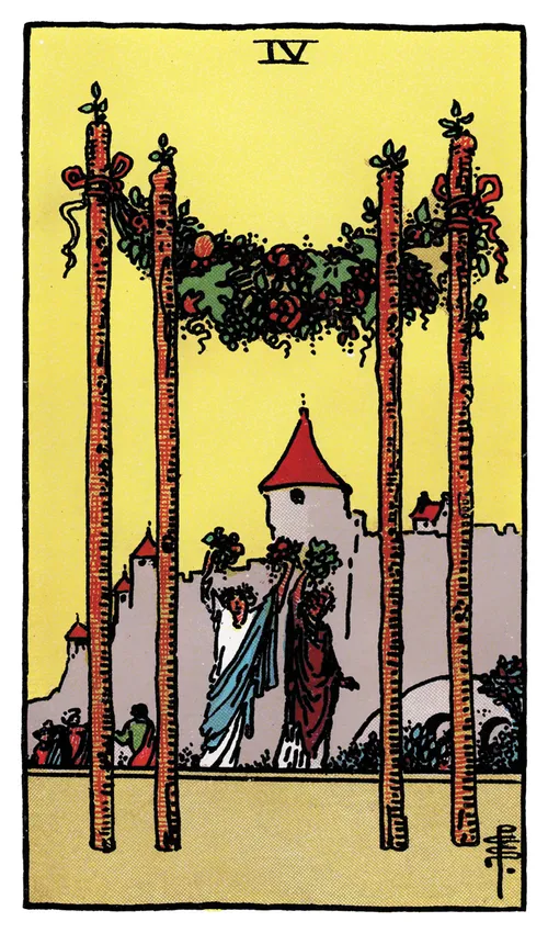 Ý nghĩa lá bài Four of Wands